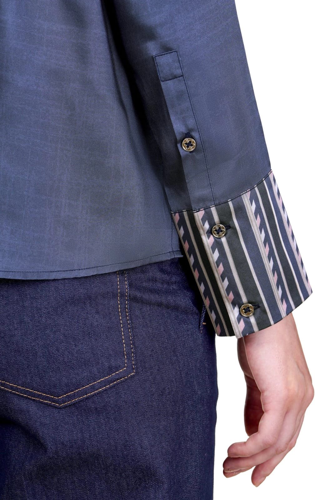 Postcard Basic Blouse - Navy - Image 4