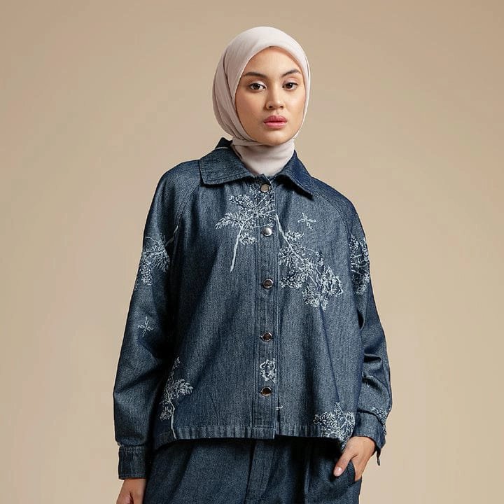 Vianne Jacket - Jacquard Denim - Image 2